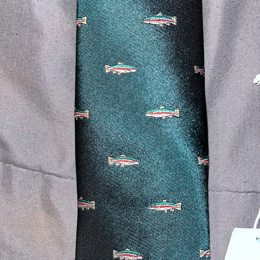 2 Boys Classic Navy and Green Ties